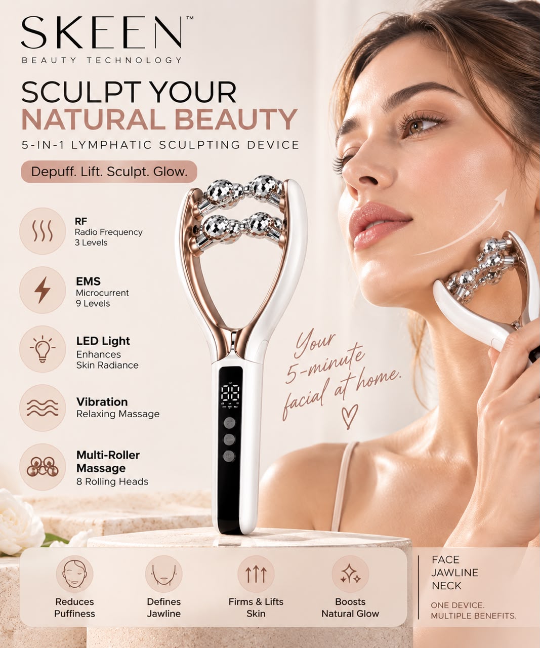 SKEEN™️ 5-in-1 Lymphatic Massager