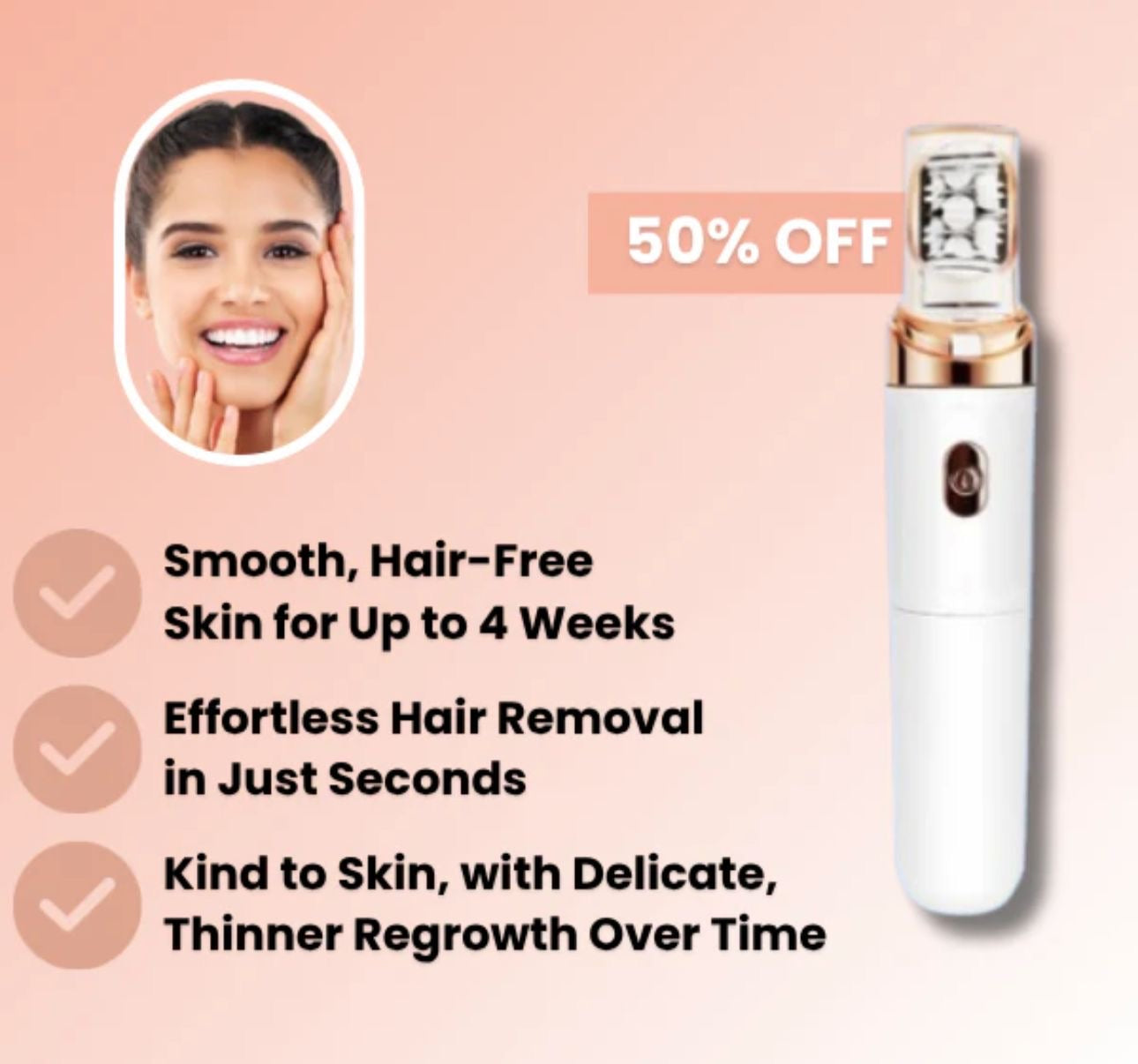 Skeen™ 2-in-1 Facial Epilator & Trimmer